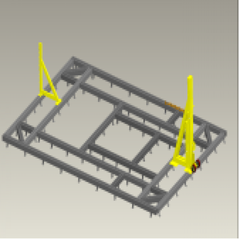 Bệ kéo nắn chìm sàn cho xe con 4000 x 6000 mm