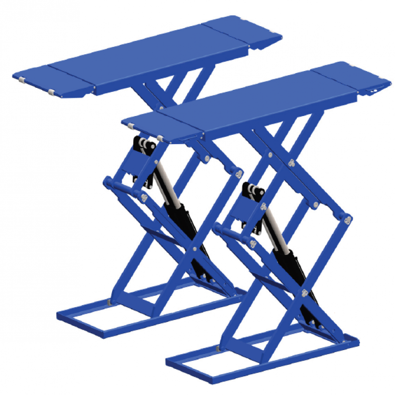 Cầu nâng cắt kéo nâng bụng 3 tấn, lắp nổi (3 Pha, màu đen)