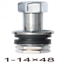 Van lốp xe không săm cho xe máy (thẳng - đầu chụp thép), dài 48mm