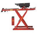 Cầu nâng cắt kéo kiểm tra góc đặt bánh xe 5 Tấn, lắp chìm, 3 pha, màu đỏ (bao gồm đĩa lái Italy và bộ phụ kiện)