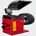 Máy cân bằng lốp xe con, hiển thị LED, phanh điện (Gồm laser vị trí và bàn đạp phanh- màu đỏ)