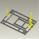 Bệ kéo nắn chìm sàn cho xe con (di động), model: G7