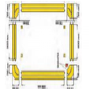 Bệ kéo nắn chìm sàn cho xe con 3490 x 6560 mm (Bao gồm 2 khung nối bệ)